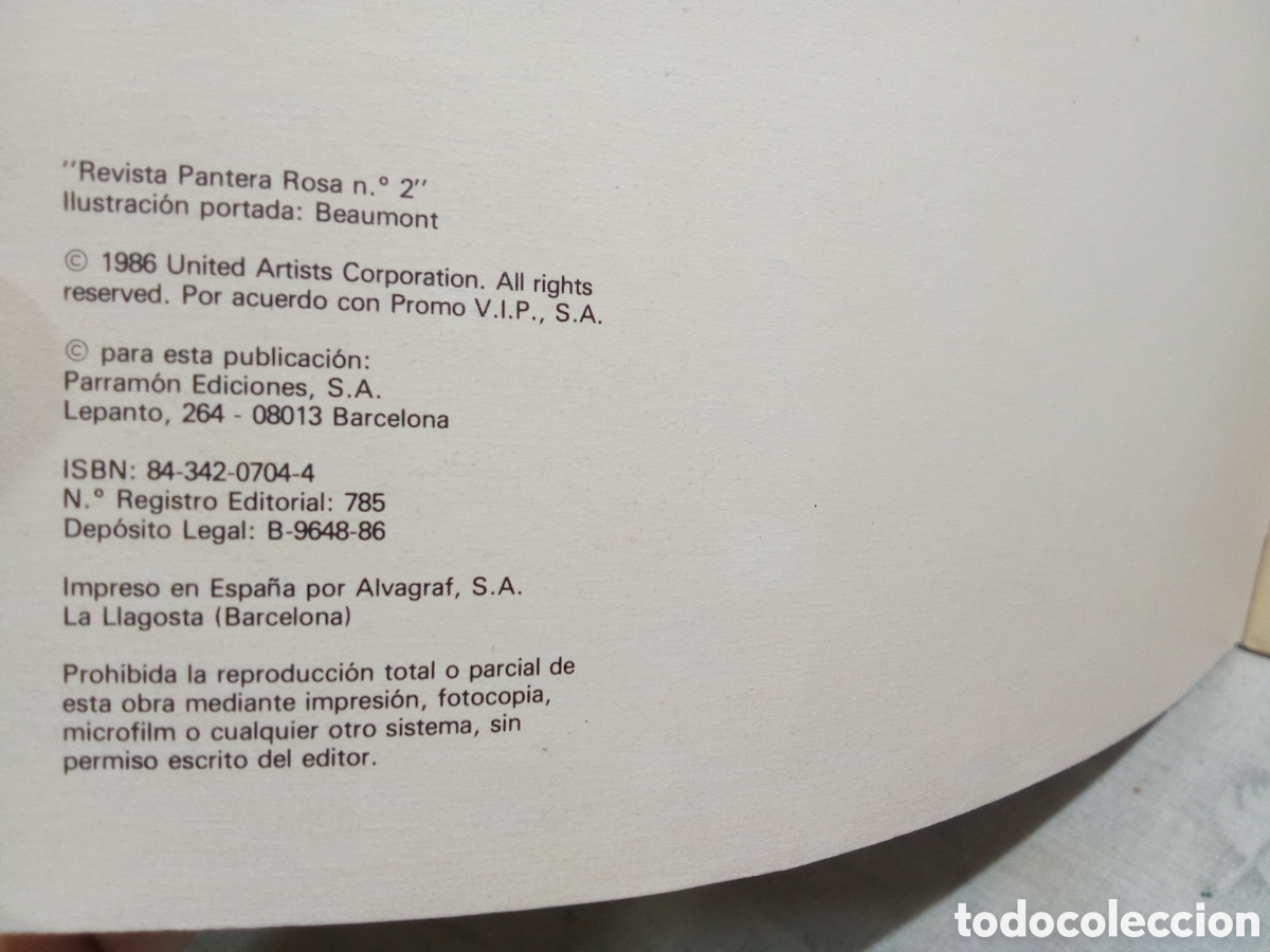 C&oacute;mics: REVISTA DE COMICS, LA PANTERA ROSA 2, PARRAM&Oacute;N EDICIONES - Foto 2