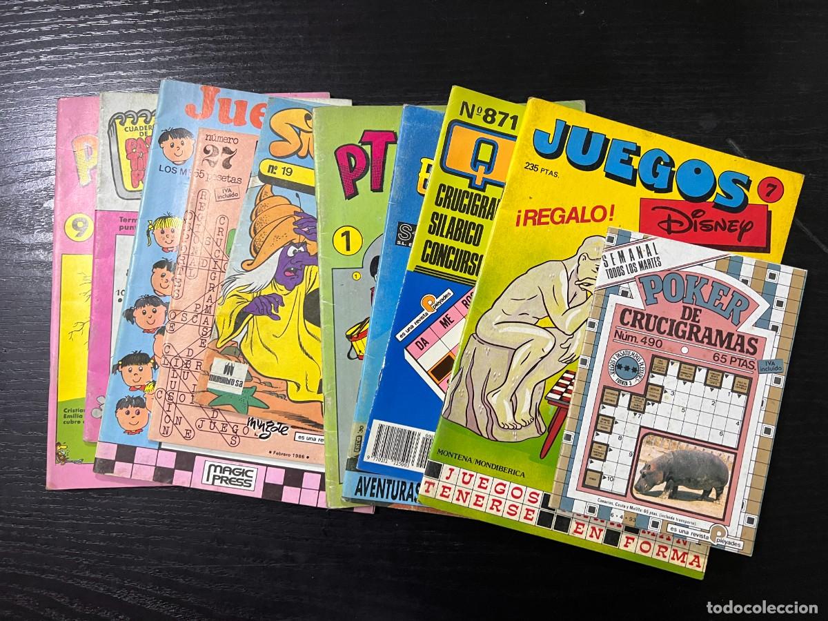 Comics: LOTE DE 10 PASATIEMPOS, CRUCIGRAMAS, AUTODEFINIDOS, CRUZADAS. NUEVOS DE DISTRIBUIDORA.VER