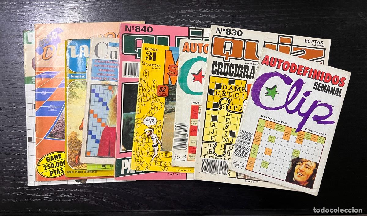 Comics: LOTE DE 10 PASATIEMPOS, CRUCIGRAMAS, AUTODEFINIDOS, CRUZADAS. NUEVOS DE DISTRIBUIDORA.VER