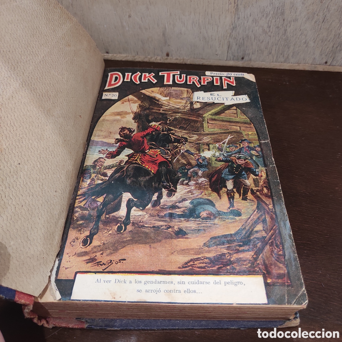 C&oacute;mics: DICK TURPIN, NUMERO 20 AL 38. ENCUADERNADO - Foto 4