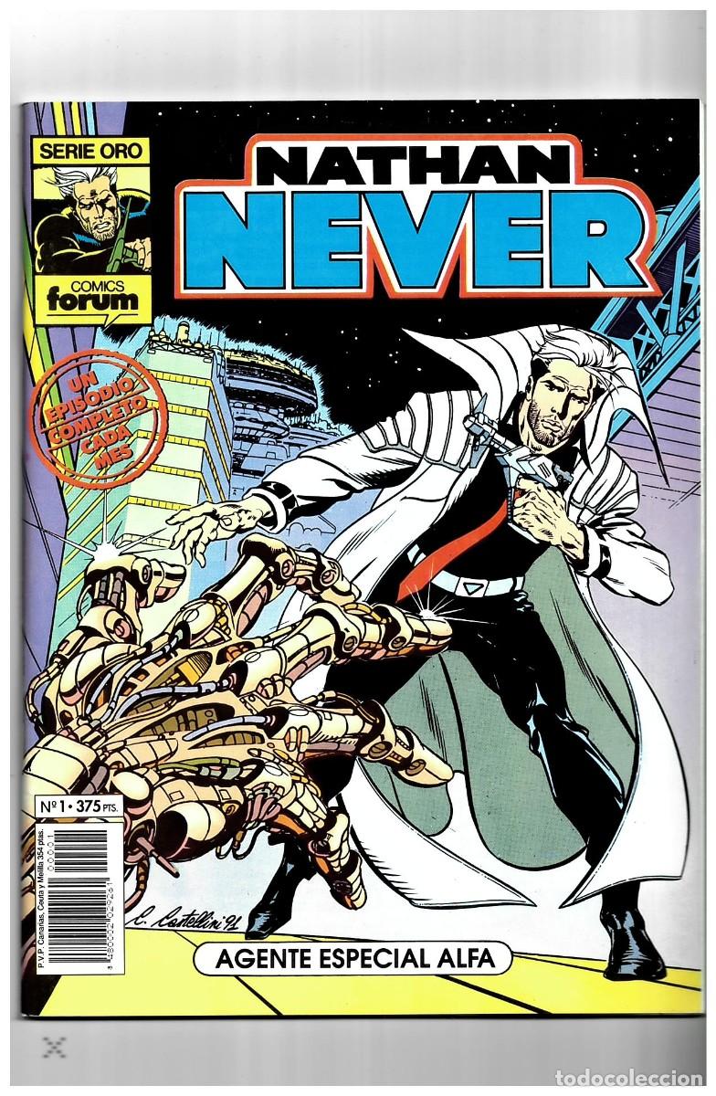 C&oacute;mics: Nathan Never 1 y 2 serie oro, F&oacute;rum en muy buen estado - Foto 1