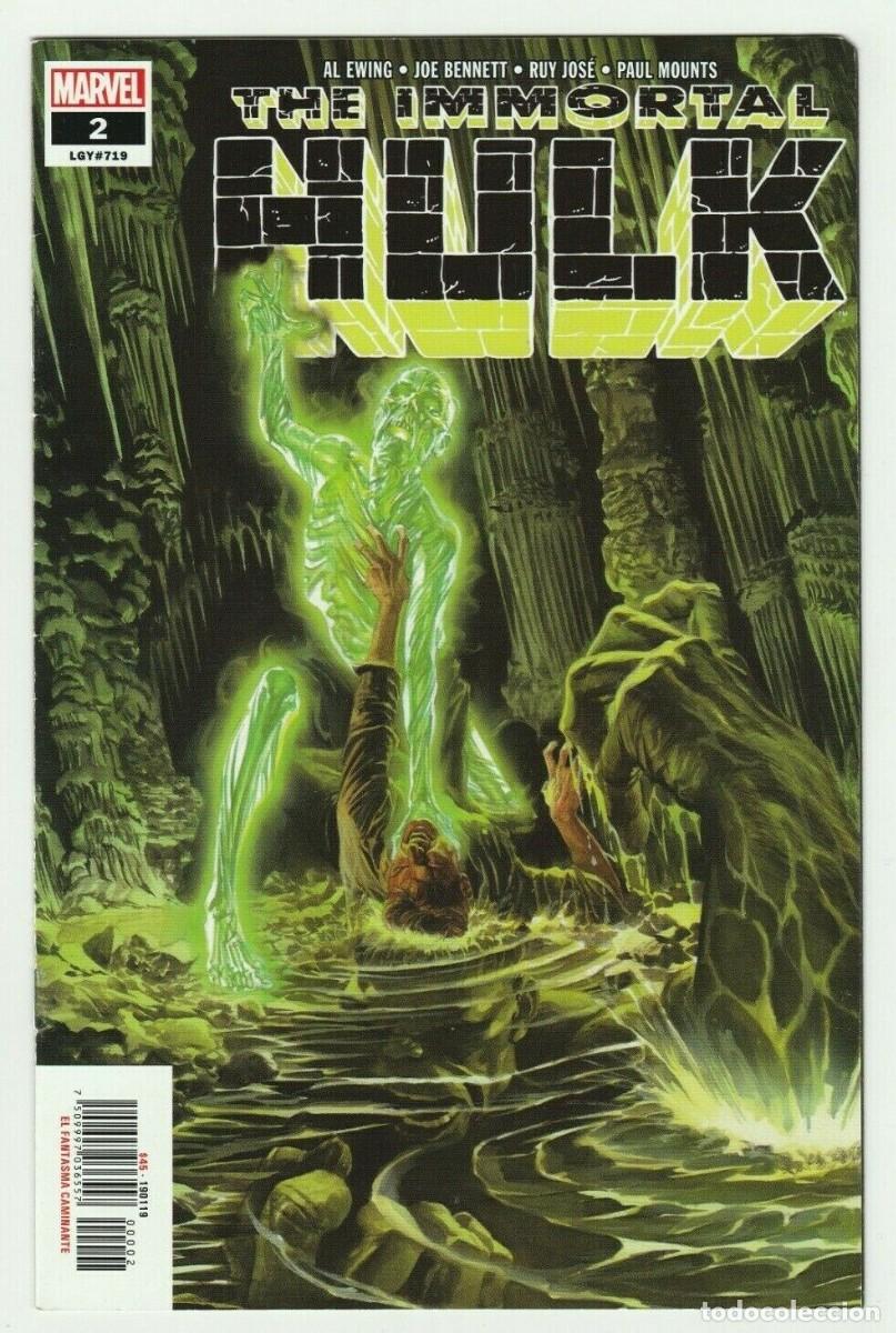 C&oacute;mics: Immortal Hulk #2 Versi&oacute;n Mexicana Portada de Alex Ross - Foto 1