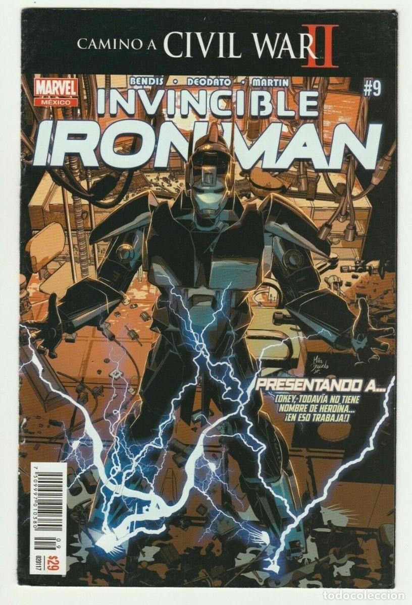 C&oacute;mics: Invincible Iron Man #9 Edici&oacute;n Mexicana 1st app Riri Williams - Foto 1