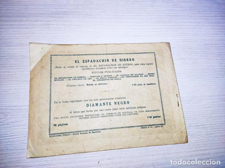 C&oacute;mics: EL ESPADACH&Iacute;N DE HIERRO EDIC TORAY 1949 MANUEL GAGO - Foto 2