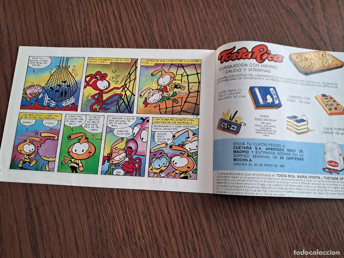 C&oacute;mics: mini c&oacute;mic de galletas Cu&eacute;tara, Snorkels n&ordm; 7, a&ntilde;o 1986. - Foto 2