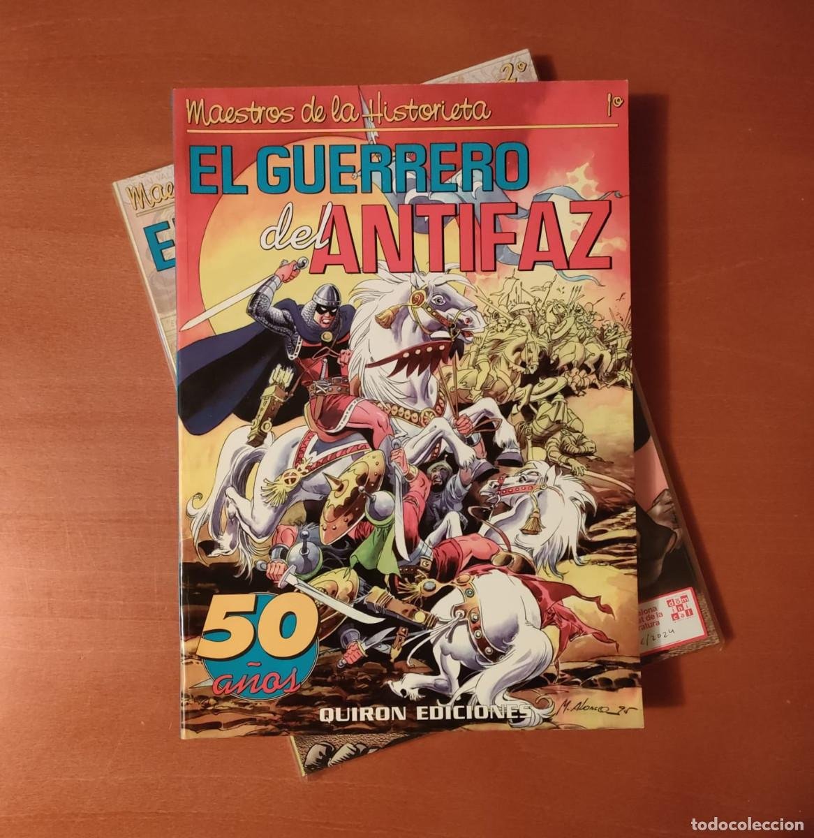 Lote 460517067: MAESTROS DE LA HISTORIETA Quirón Ediciones COMPLETA 2 Nº. EL GUERRERO DEL ANTIFAZ