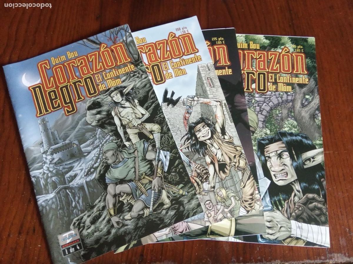 C&oacute;mics: CORAZON NEGRO - QUIM BOU - COMPLETA 4 N&ordm;s - ED. DUDE.2000/1. - Foto 1