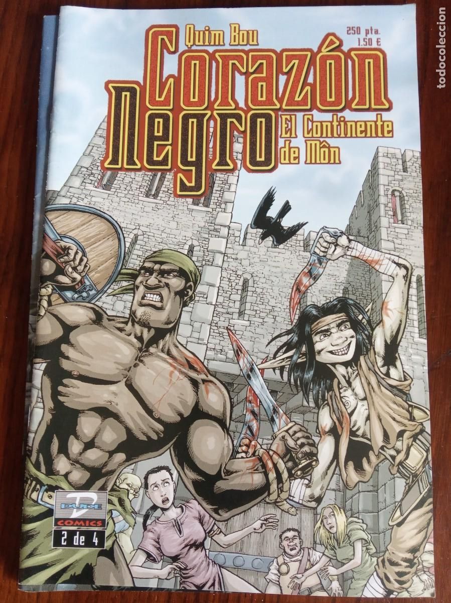 C&oacute;mics: CORAZON NEGRO - QUIM BOU - COMPLETA 4 N&ordm;s - ED. DUDE.2000/1. - Foto 3