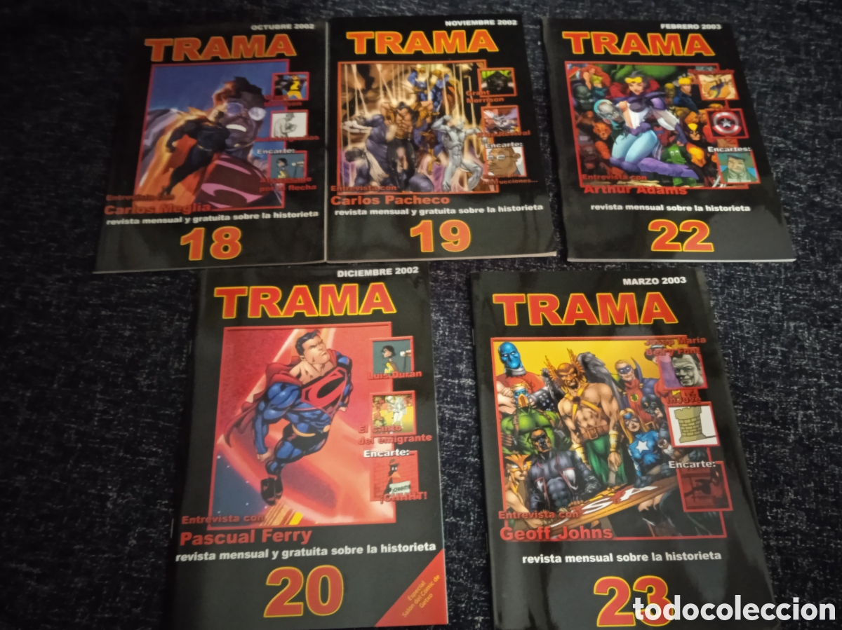 C&oacute;mics: REVISTA DE COMICS TRAMA - LOTE DE 5 EJEMPLARES - Foto 1