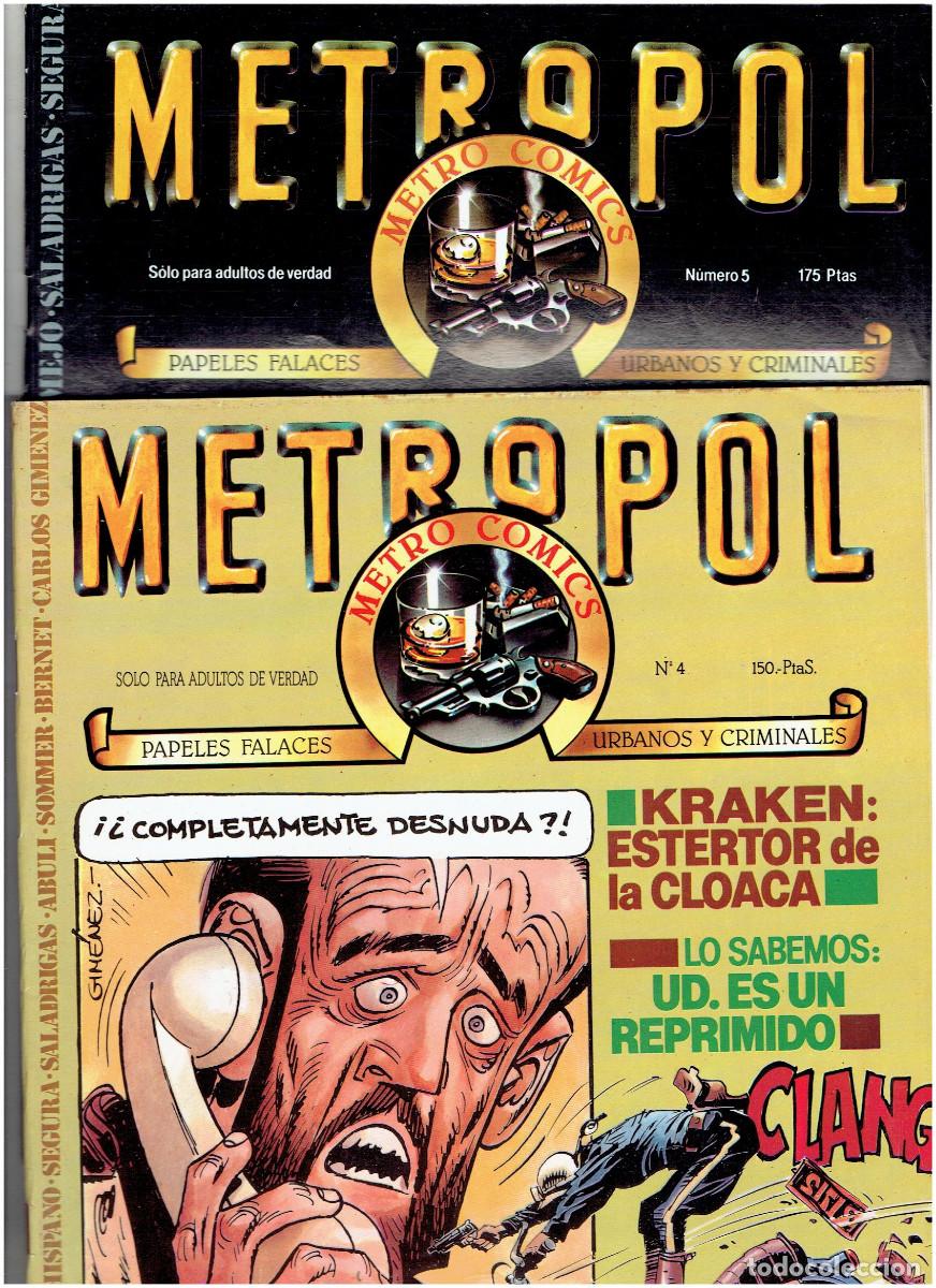 C&oacute;mics: * METROPOL * EDICIONES METROPOL 1983 * LOTE 2 N&ordm; 4, 5, EXCELENTES * - Foto 1