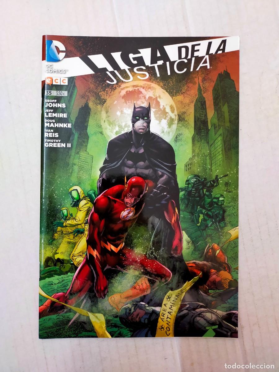 C&oacute;mics: LIGA DE LA JUSTICIA n&ordm; 35. Johns, Lemire, Mahnke, Reis. ECC - Foto 1