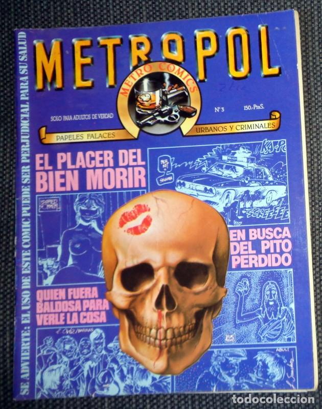 REVISTA C&Oacute;MIC METROPOL N&ordm;3 ANTIGUO A&ntilde;o 1983. C&Oacute;MIC UNDERGROUND.