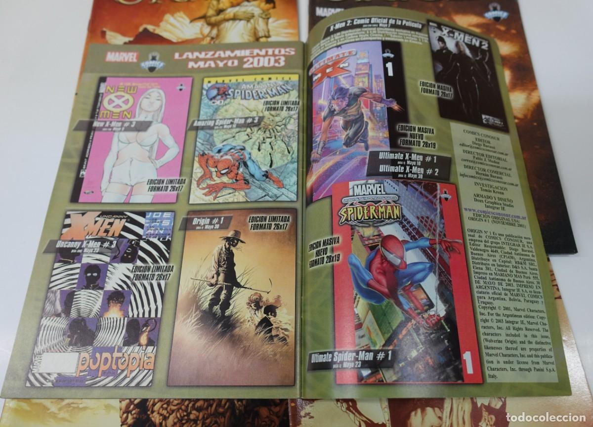 C&oacute;mics: WOLVERINE ORIGIN. 5 N&Uacute;MEROS DE 6 QUE SON COMPLETA. MARVEL. COMICS CONOSUR.ARGENTINA. - Foto 2