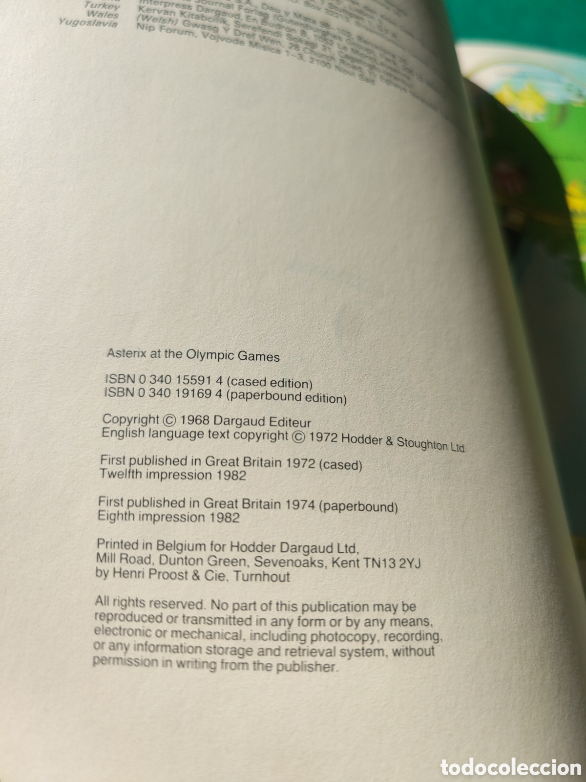 C&oacute;mics: ASTERIX AND THE OLYMPIC GAMES. HODDER DARGAUD 1982 - Foto 4