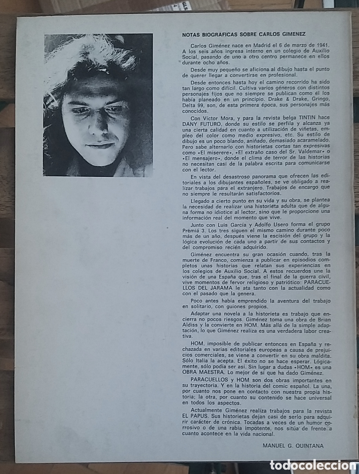 C&oacute;mics: PARACUELLOS. Carlos Gim&eacute;nez. 1977. - Foto 2