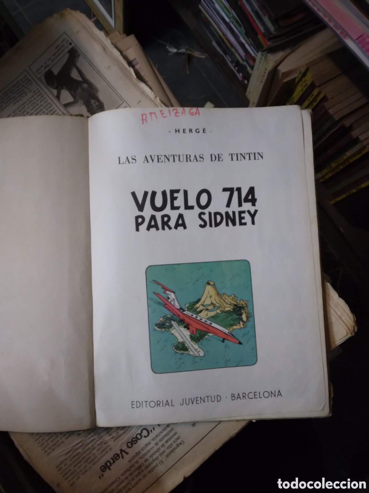 C&oacute;mics: Tintin, Vuelo 714 para Sidney, primera edicion - Foto 2
