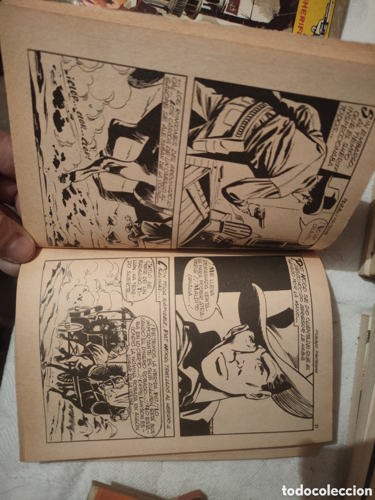 C&oacute;mics: Pueblo fantasma. Indomito oeste. Ediciones Petronio. - Foto 2