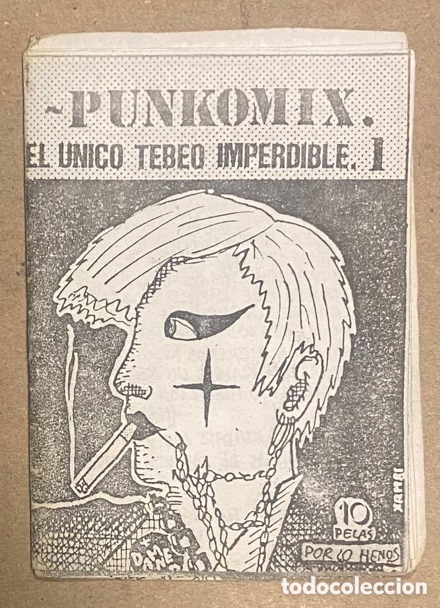 C&oacute;mics: PUNKOMIX N&deg; 1 (VITORIA 1981). HIST&Oacute;RICO MINI FANZINE ORIGINAL HECHO POR XRM, C&Oacute;MIC PUNK.