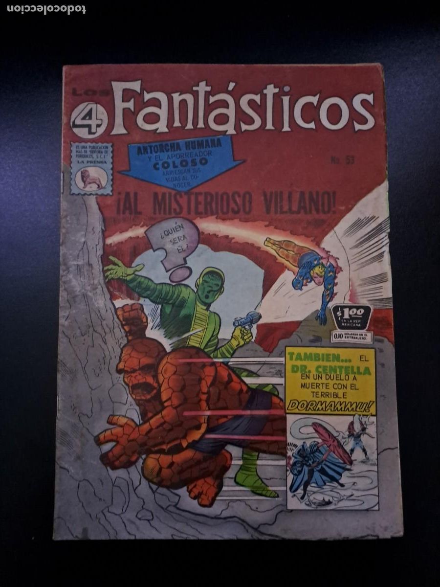 Comics : Los 4 Fant&aacute;sticos 53, La Prensa en buen estado Bolsa xx