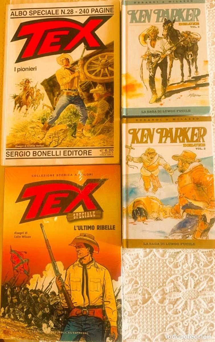 C&oacute;mics: LOTE 2 LIBROS COMIC TEX + 2 LIBROS COMIC KEN PARKER EN ITALIANO - Foto 1
