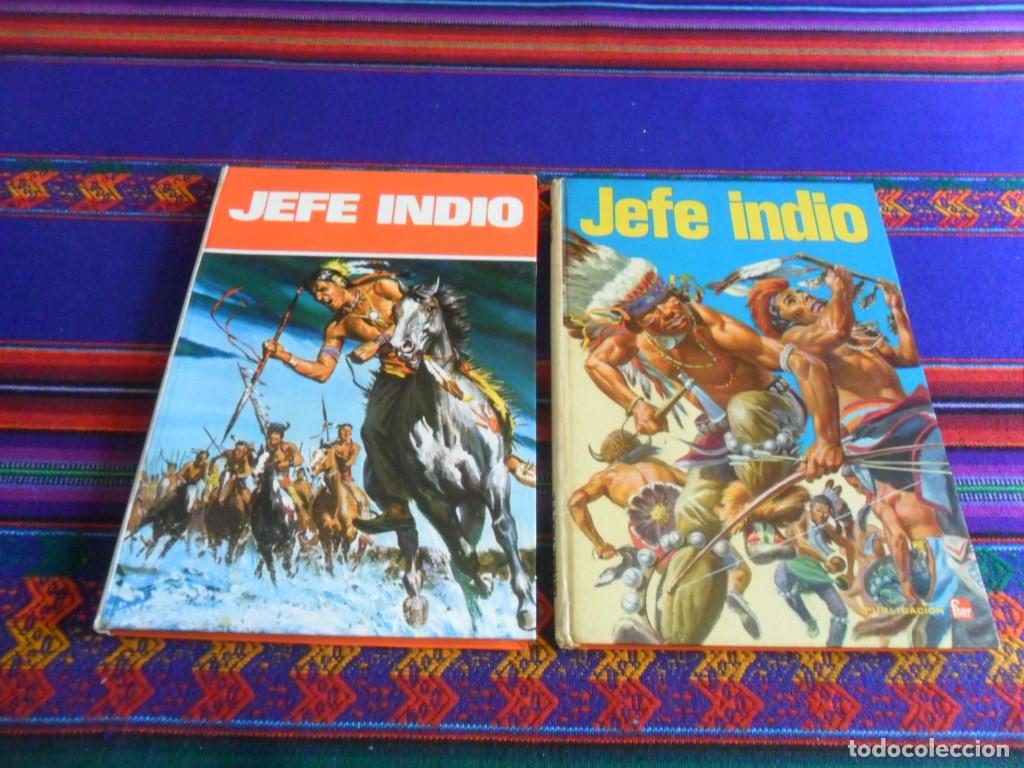 Fumetti: JEFE INDIO COLECCI&Oacute;N TELEPOPULAR LAIDA 1973 Y JUVENIL TELE-FHER 1974. TAPAS DURAS. BUEN ESTADO.