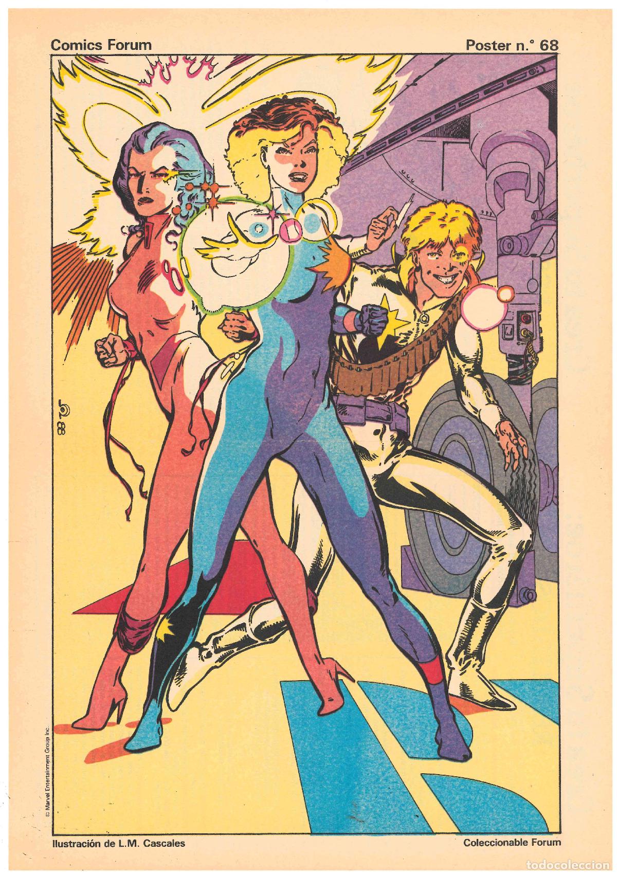 Comics: P&oacute;ster n&ordm; 68. Coleccionable Forum. Ilustraci&oacute;n de L.M. Cascales