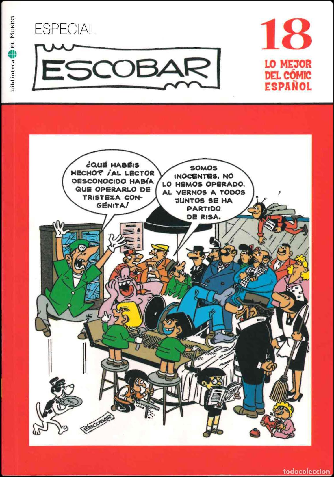 C&oacute;mics: Lo mejor del C&oacute;mic Espa&ntilde;ol. Grupo Zeta: El Mundo / Ediciones B 2006. N&ordm; 18. Especial Escobar