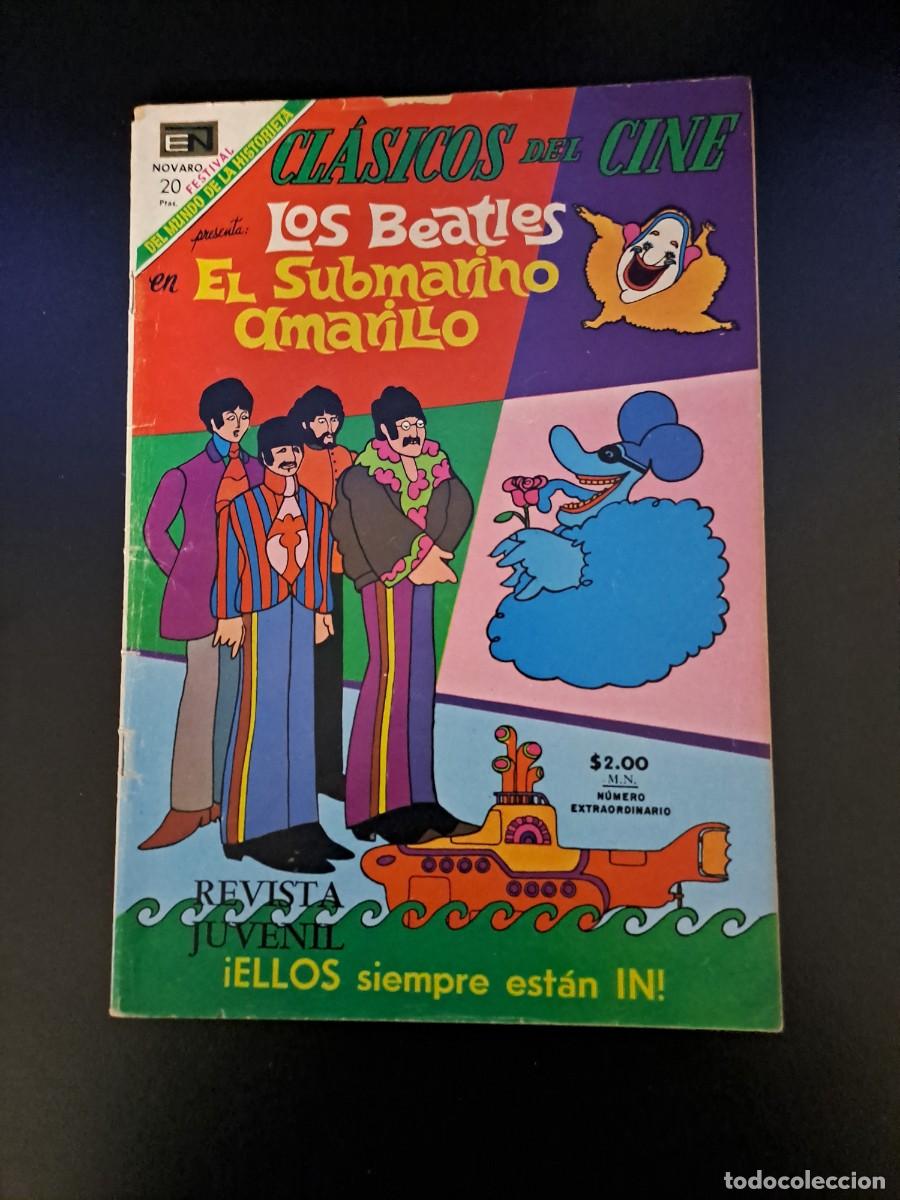 C&oacute;mics: Cl&aacute;sicos de cine, Los Beatles en el submarino amarillo, Novaro en buen estado Bolsa xx