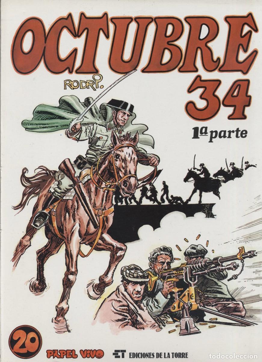 C&oacute;mics: COLECCION PAPEL VIVO OCTUBRE 34 1&ordf; PARTE RODRI EDICIONES DE LA TORRE 1980 1&ordf; EDICION PERFECTO