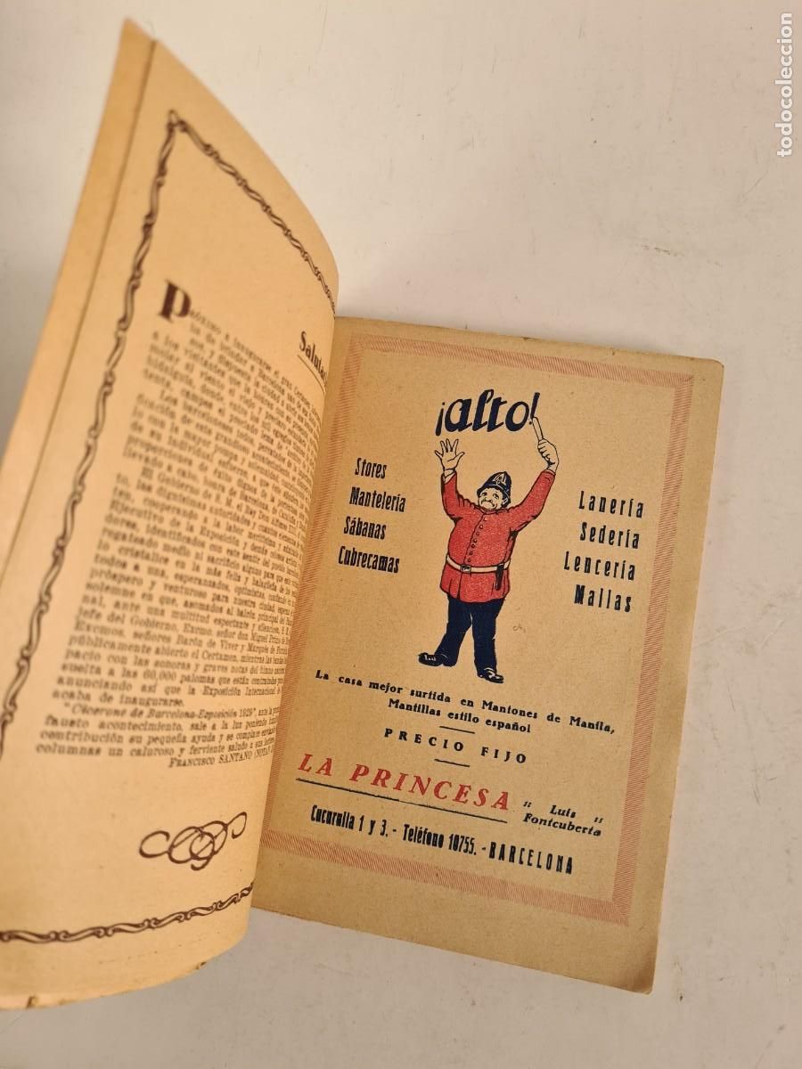 C&oacute;mics: Gu&iacute;a Cicerone Exposici&oacute;n Internacional Barcelona 1929 - Plano Mapa - Foto 7