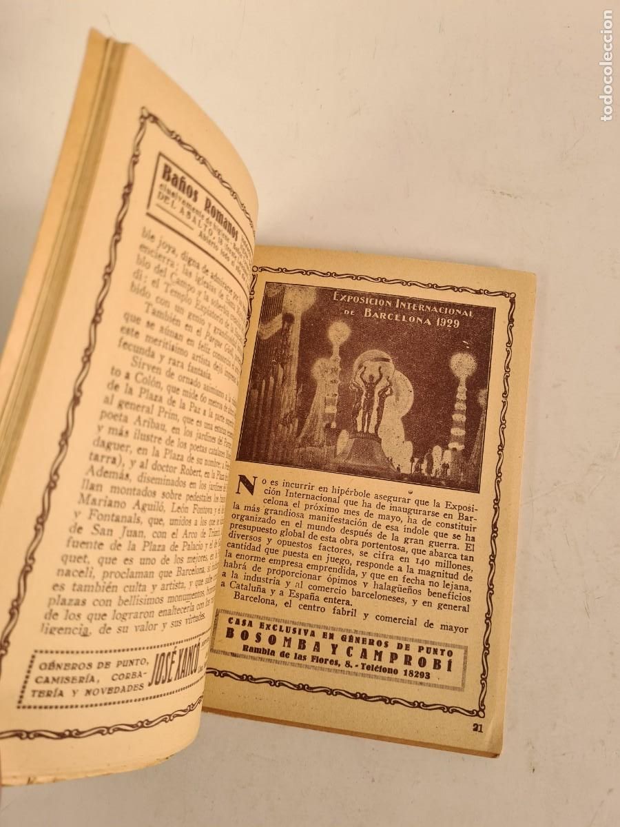 C&oacute;mics: Gu&iacute;a Cicerone Exposici&oacute;n Internacional Barcelona 1929 - Plano Mapa - Foto 11