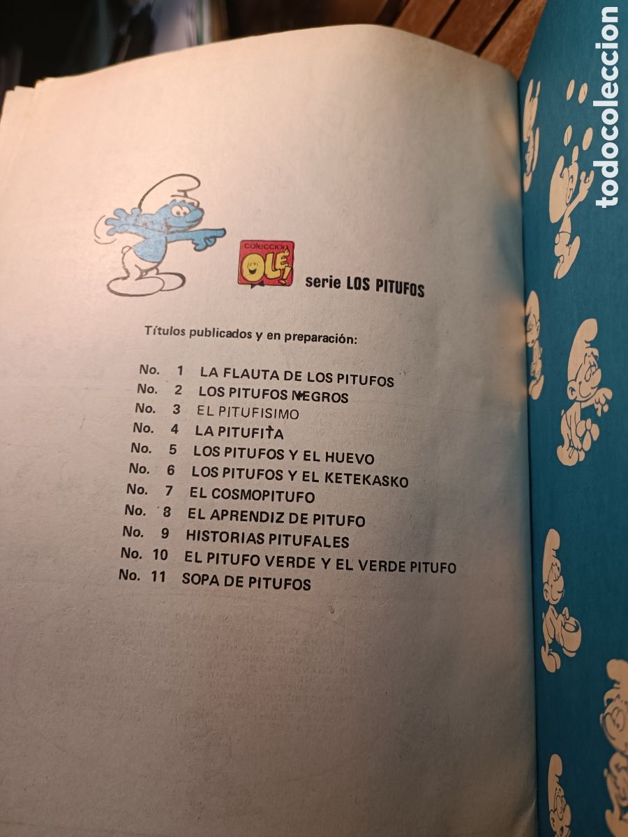 C&oacute;mics: COLECCION OLE LOS PITUFOS N&ordm; 7: EL COSMOPITUFO. 1&ordf; EDICION 1979 - Foto 5