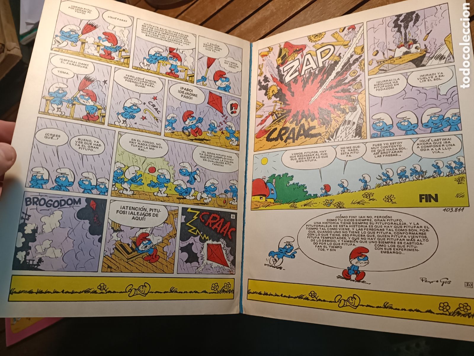 C&oacute;mics: COLECCION OLE LOS PITUFOS N&ordm; 7: EL COSMOPITUFO. 1&ordf; EDICION 1979 - Foto 6