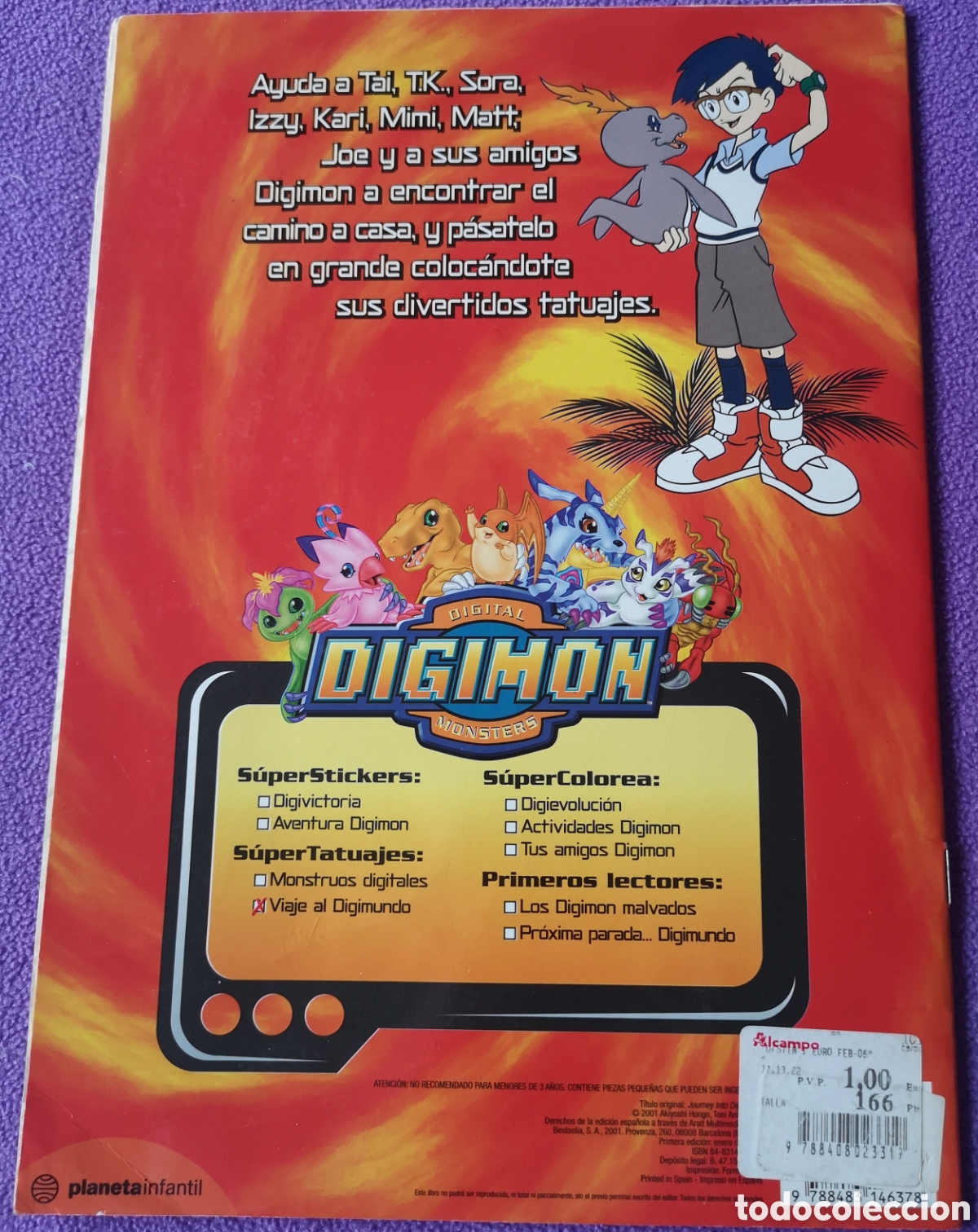 C&oacute;mics: Libro de colorear Viaje al Digimundo - Foto 2