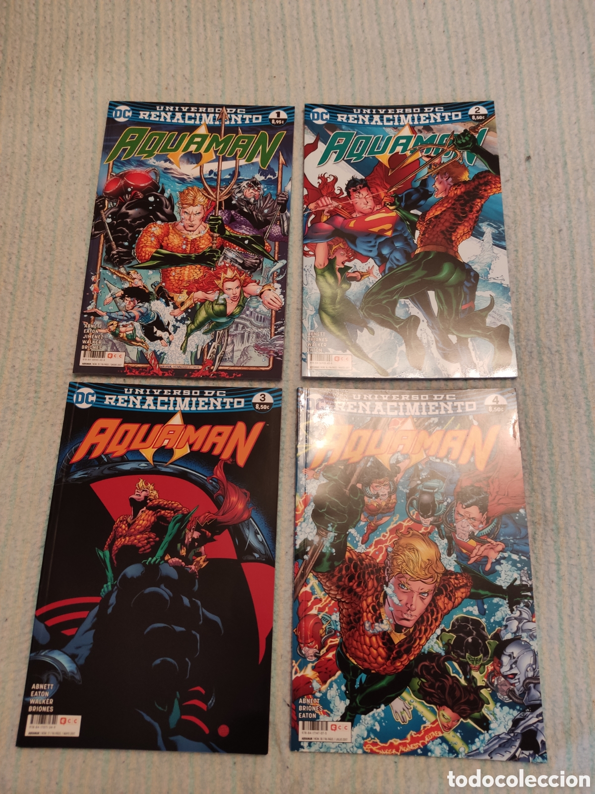C&oacute;mics: Aquaman Renacimiento tomos 1 a 4 R&uacute;stica - Foto 1