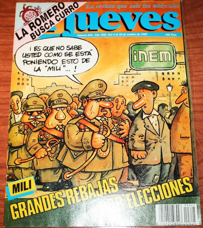 C&oacute;mics: EL JUEVES N&ordm; 645 - 4 AL 10 DE OCTUBRE DE 1989 - Foto 1