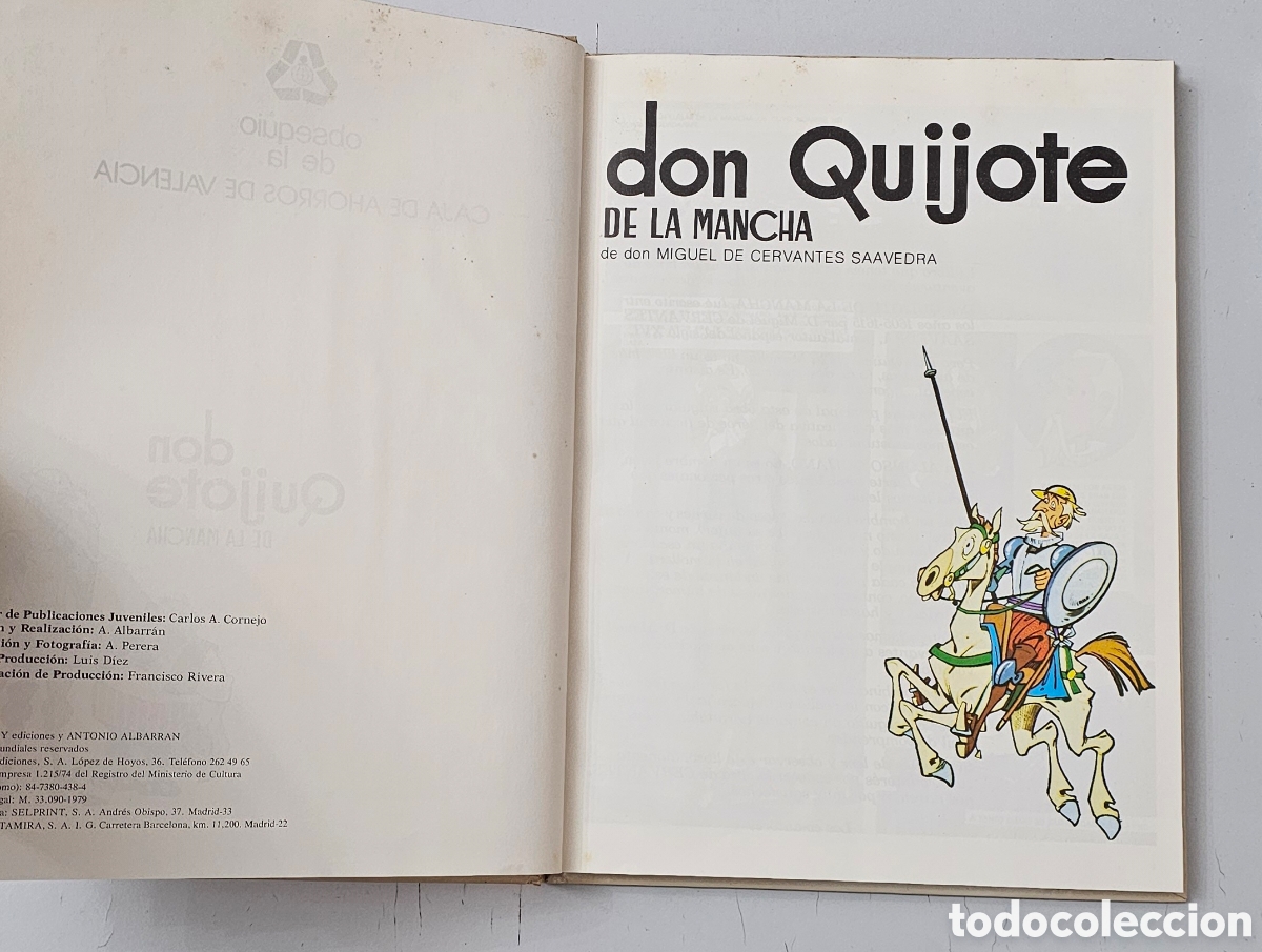 C&oacute;mics: LIBRO COMIC DON QUIJOTE DE LA MANCHA (Espa&ntilde;a - Sedmay Ediciones - 1979) COMO NUEVO - Foto 9