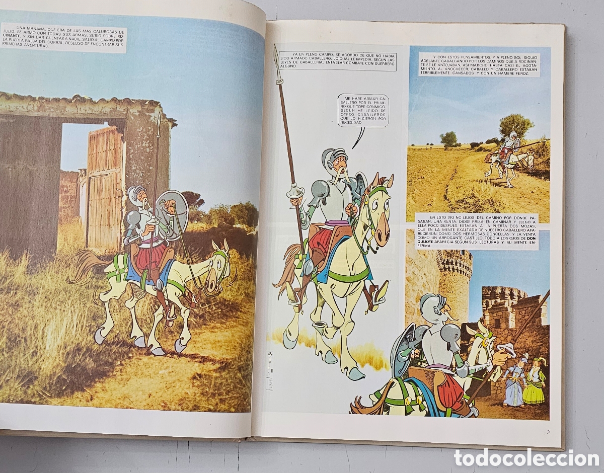 C&oacute;mics: LIBRO COMIC DON QUIJOTE DE LA MANCHA (Espa&ntilde;a - Sedmay Ediciones - 1979) COMO NUEVO - Foto 12
