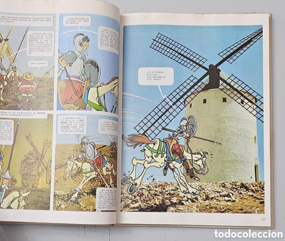 C&oacute;mics: LIBRO COMIC DON QUIJOTE DE LA MANCHA (Espa&ntilde;a - Sedmay Ediciones - 1979) COMO NUEVO - Foto 15