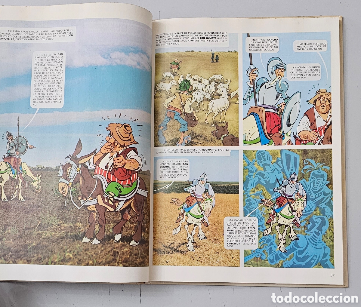 C&oacute;mics: LIBRO COMIC DON QUIJOTE DE LA MANCHA (Espa&ntilde;a - Sedmay Ediciones - 1979) COMO NUEVO - Foto 17