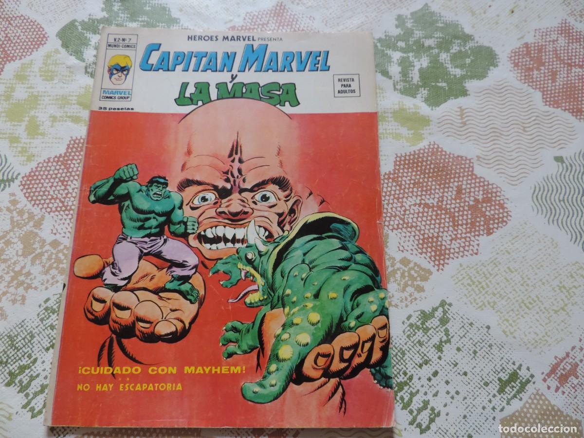 C&oacute;mics: Capit&aacute;n Marvel y La Masa V.2 n&ordm; 7 - &iexcl;Cuidado con Mayhem! No hay escapatoria - Marvel Comics Group - Foto 1