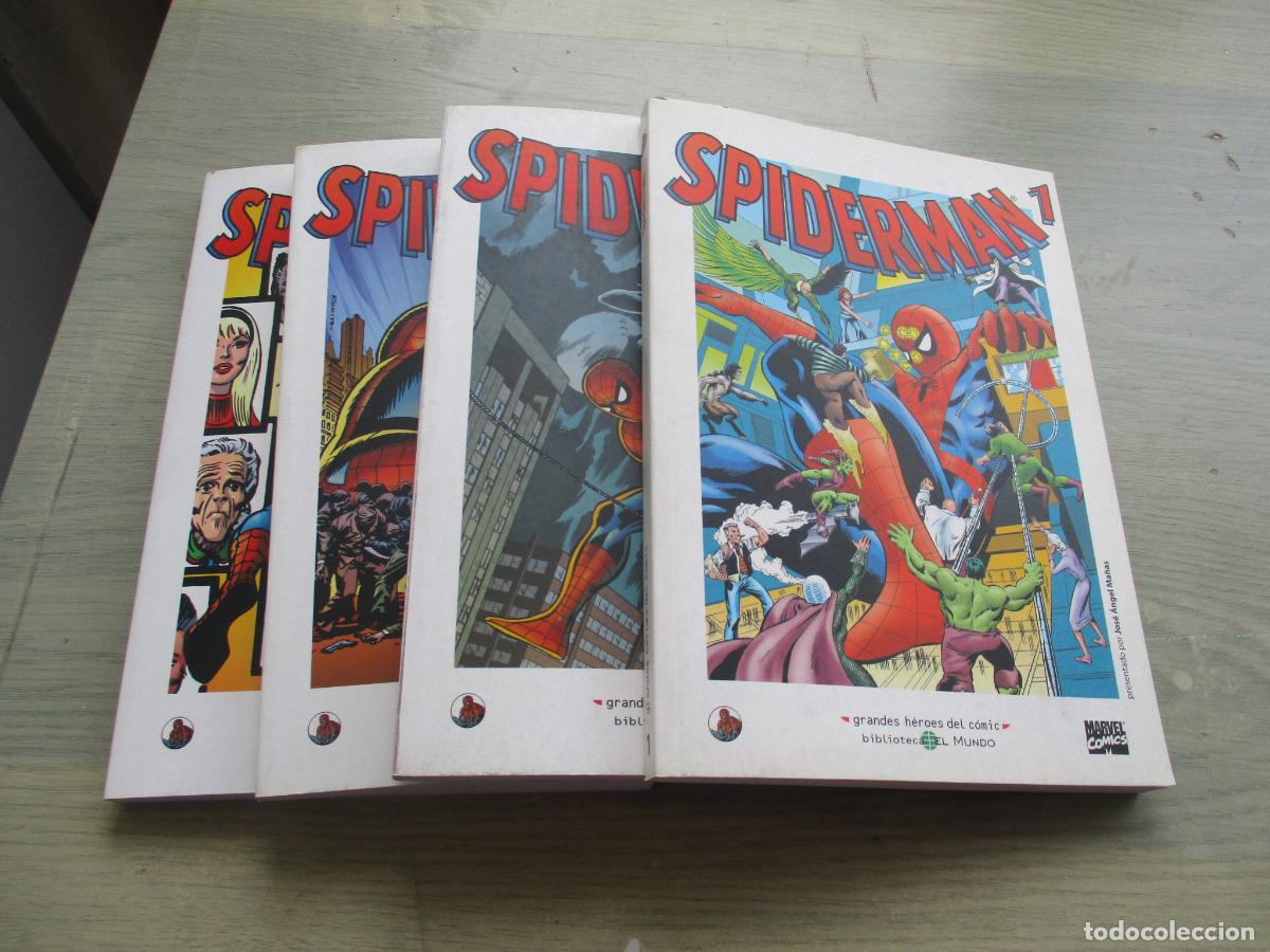 C&oacute;mics: SPIDERMAN, BIBLIOTECA EL MUNDO-4 COMICS-COMPLETA - Foto 1
