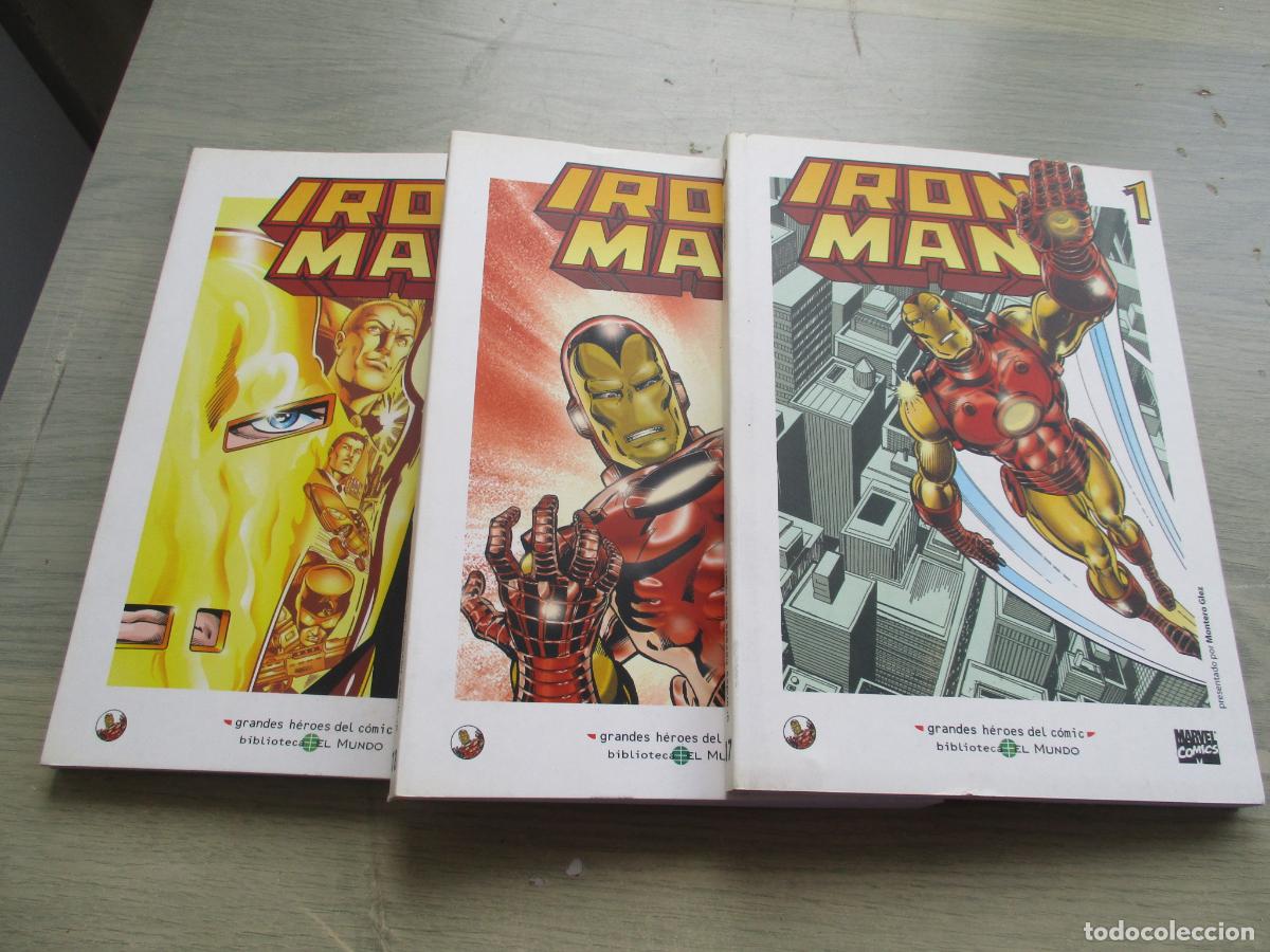 C&oacute;mics: IRON ,MAN- BIBLIOTECA EL MUNDO-3 COMICS-COMPLETA - Foto 1