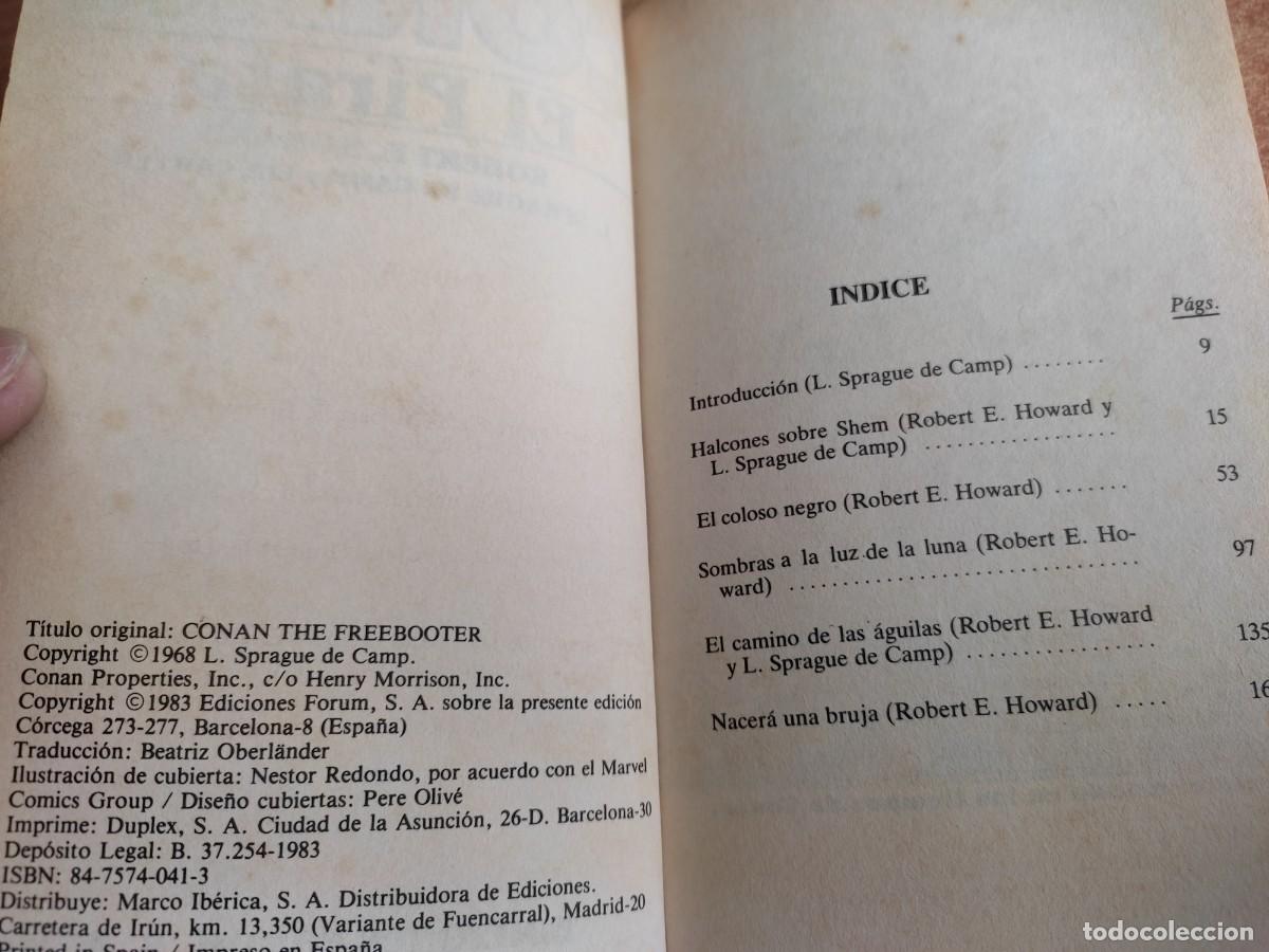 C&oacute;mics: CONAN El Pirata Robert E. Howard Ediciones Forum 1983 - Foto 6