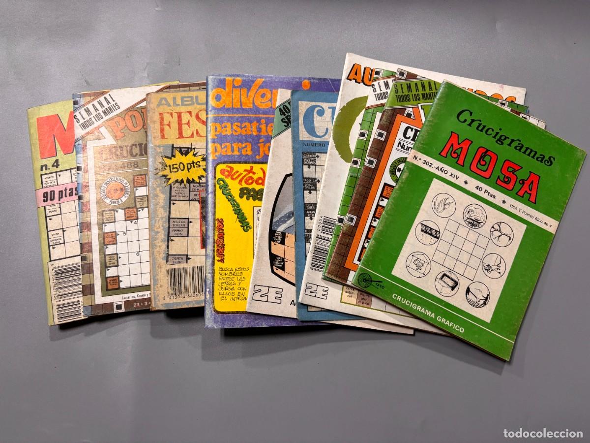 Comics : LOTE DE 10 PASATIEMPOS, CRUCIGRAMAS, AUTODEFINIDOS, CRUZADAS. NUEVOS DE DISTRIBUIDORA.VER