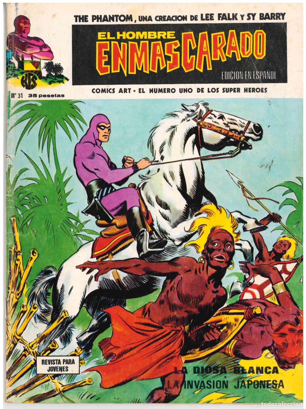 C&oacute;mics: El Hombre Enmascarado. V&eacute;rtice 1973. N&ordm; 31 - Foto 1