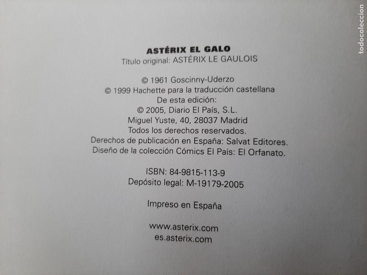 C&oacute;mics: ASTERIX EL GALO. EL PAIS. - Foto 4
