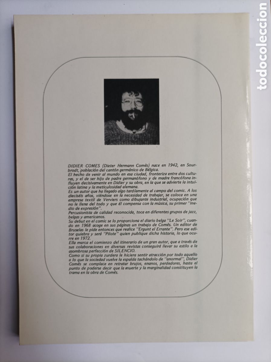 C&oacute;mics: SILENCIO. DIDIER COM&Eacute;S. TOTEM. NUEVA FRONTERA - 1981 - Foto 2