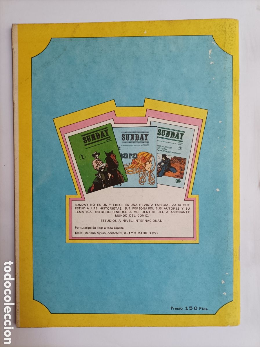 C&oacute;mics: SUNDAY. NUM. 3. MARIANO AYUSO. 1976. - Foto 2