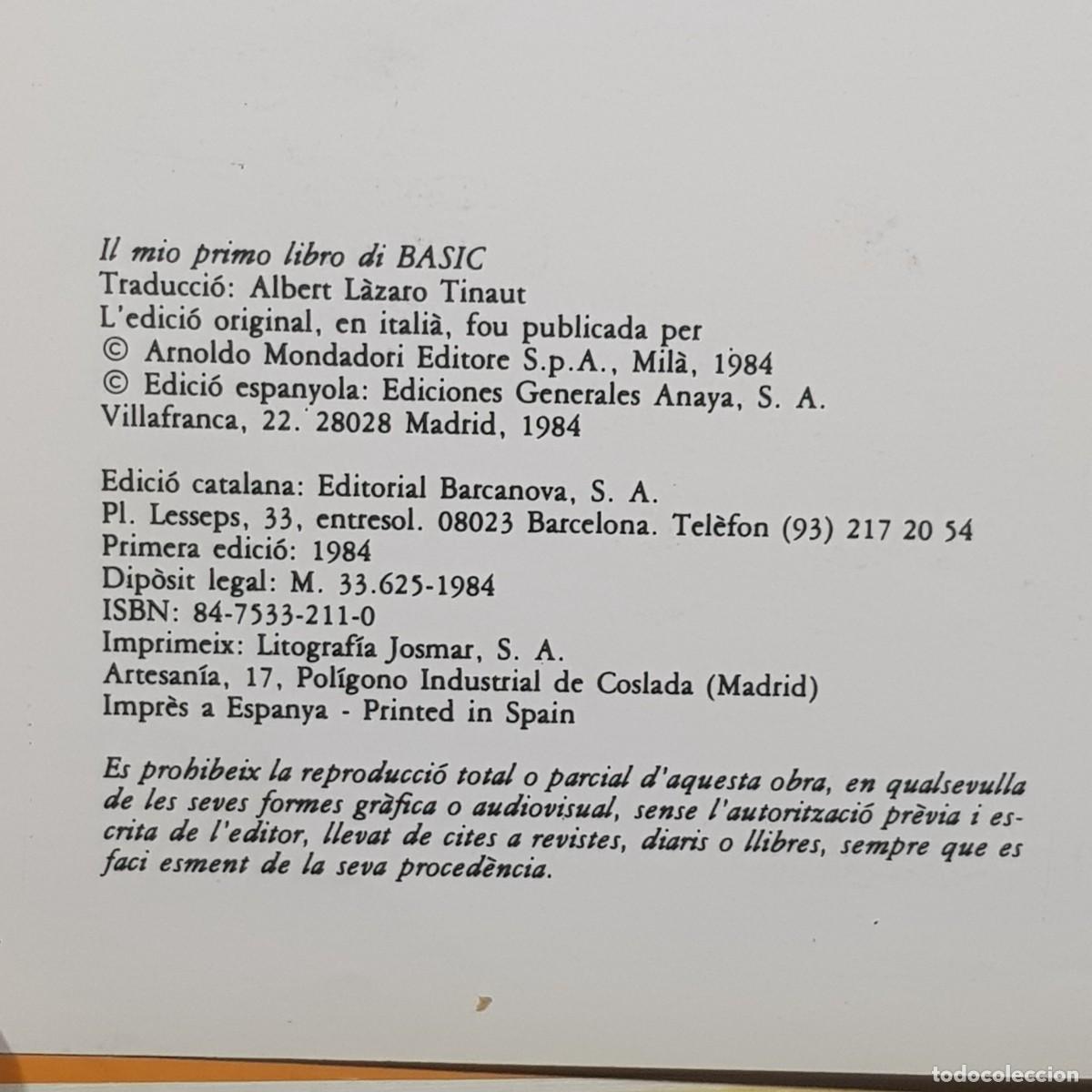 C&oacute;mics: EL MEU PRIMER LLIBRE DE BASIC - BARCANOVA - LUCA NOVELLI - TEBEO, COMIC / 365 - Foto 4